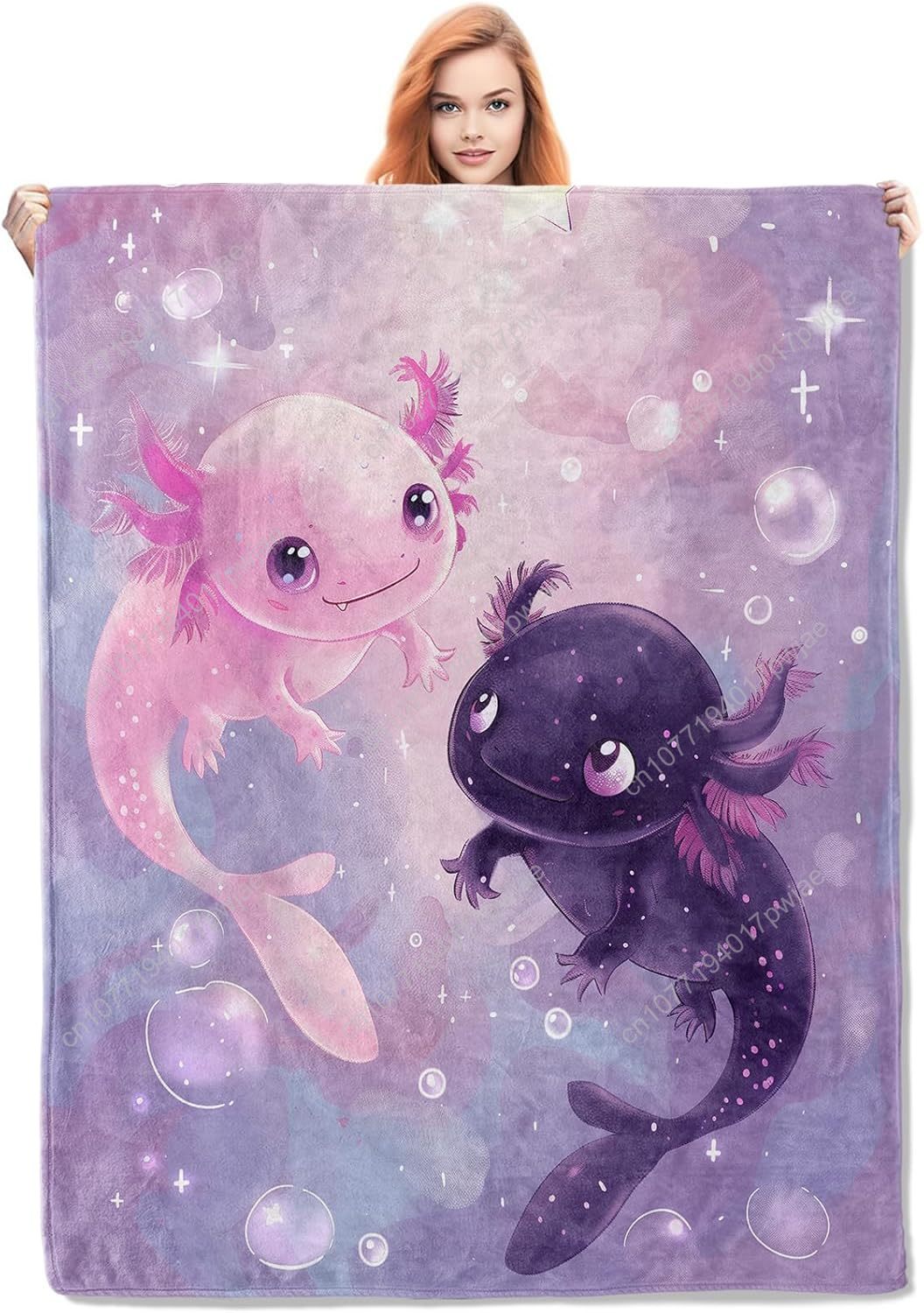 Home Textiles Towel - Axolotl Blanket Cute Axolotls Flannel Throw
