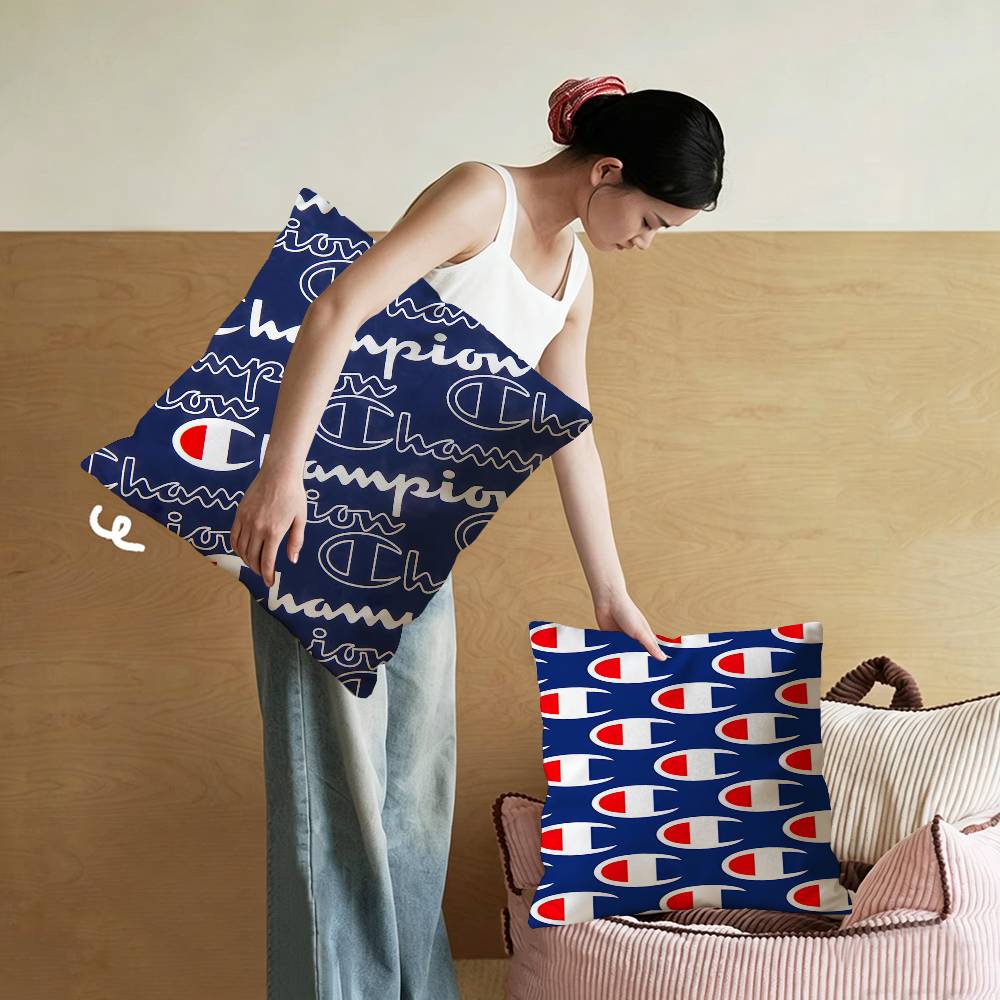 Home Textiles Logo - Famous brand C-Champion logo Pillow Cushion
