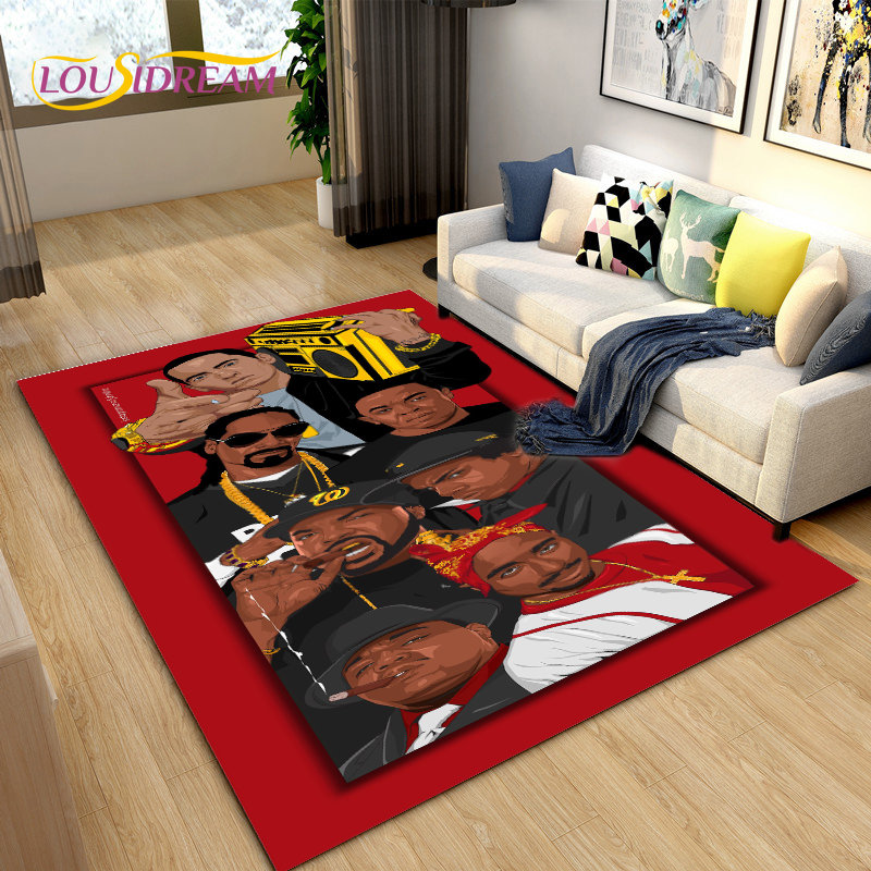 Home Art Textiles - Hip Hop Art Rapper Legend Star