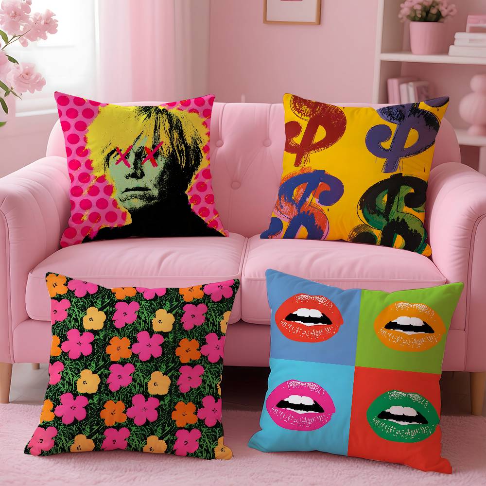 Home Art Textiles - A-Andy W-Warhol Art Pillow Case Anti-dustmite