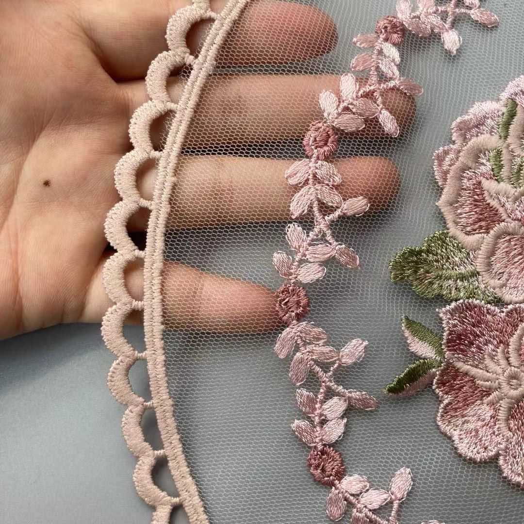 28*28 cm Pink Lace Flower Appl - Home Textiles Towel 评论和价格