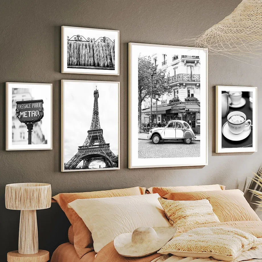 Black White Paris Towel Cafe S - Home Textiles Towel 评论和价格