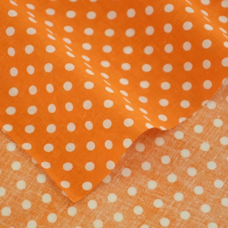 50X150CM White Orange Polka Do - Home Textiles Products 评论和价格