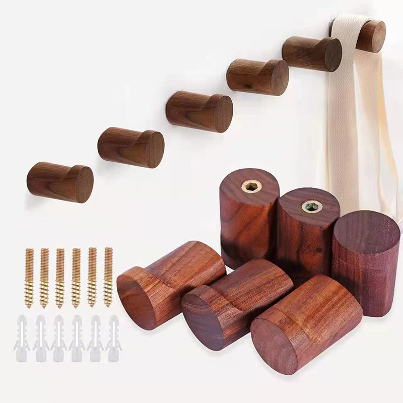 Beech Wood Black Walnut Hook M - Home Textiles Towel 评论和价格