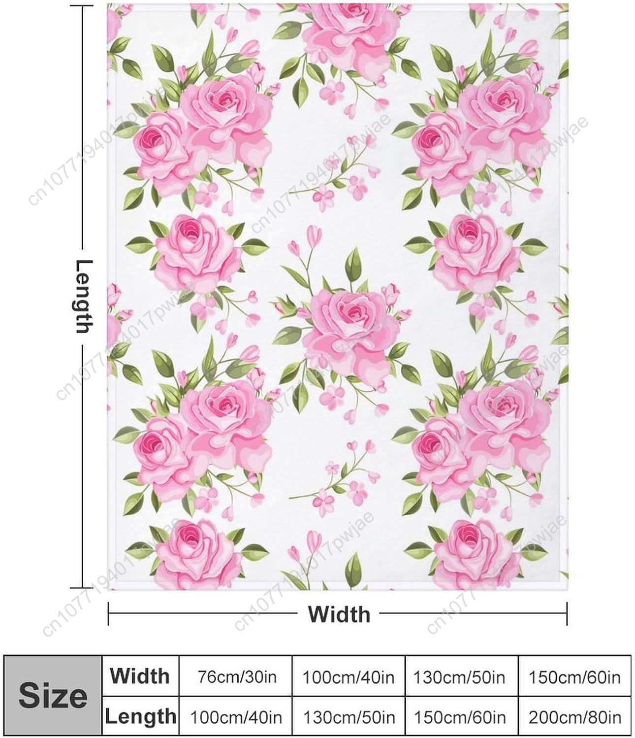 Pink Flower Throw Blanket Flor - Home Textiles Towel 评论和价格