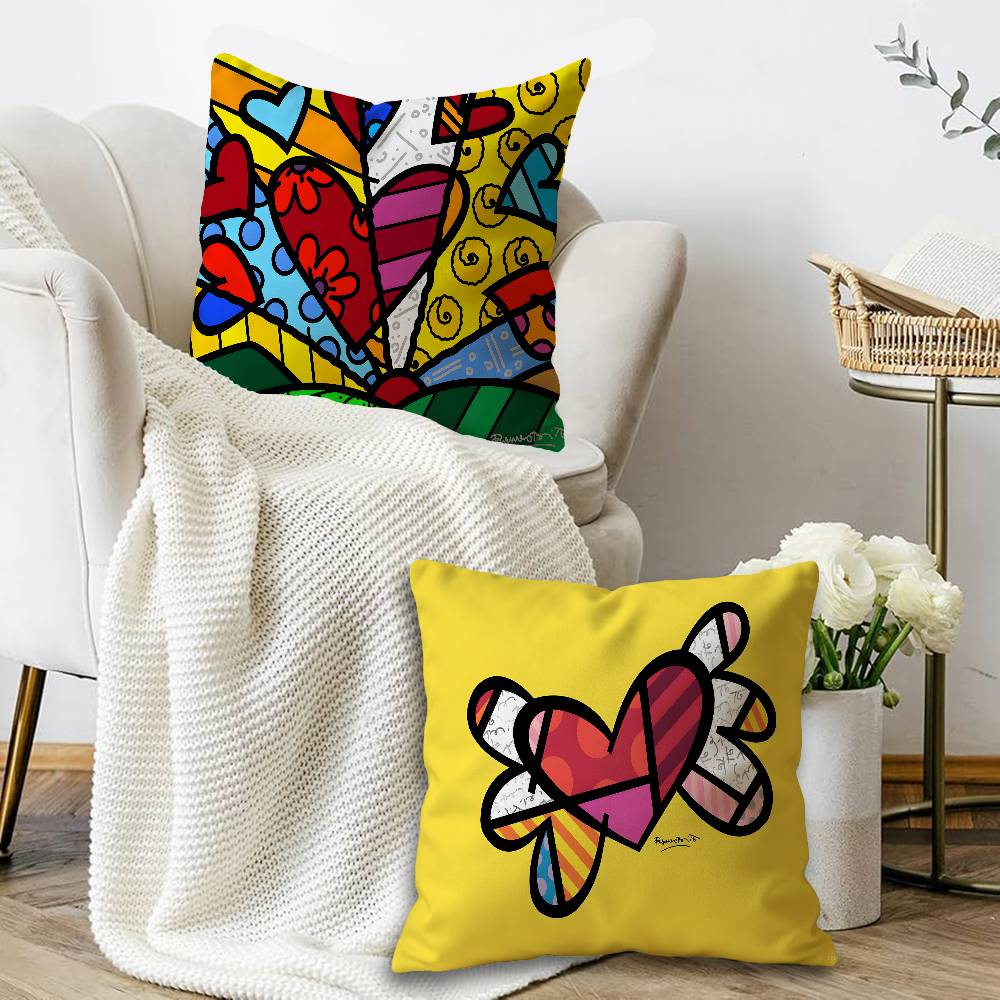 Britto Art pillow cover sofa c - Home Art Textiles 评论和价格