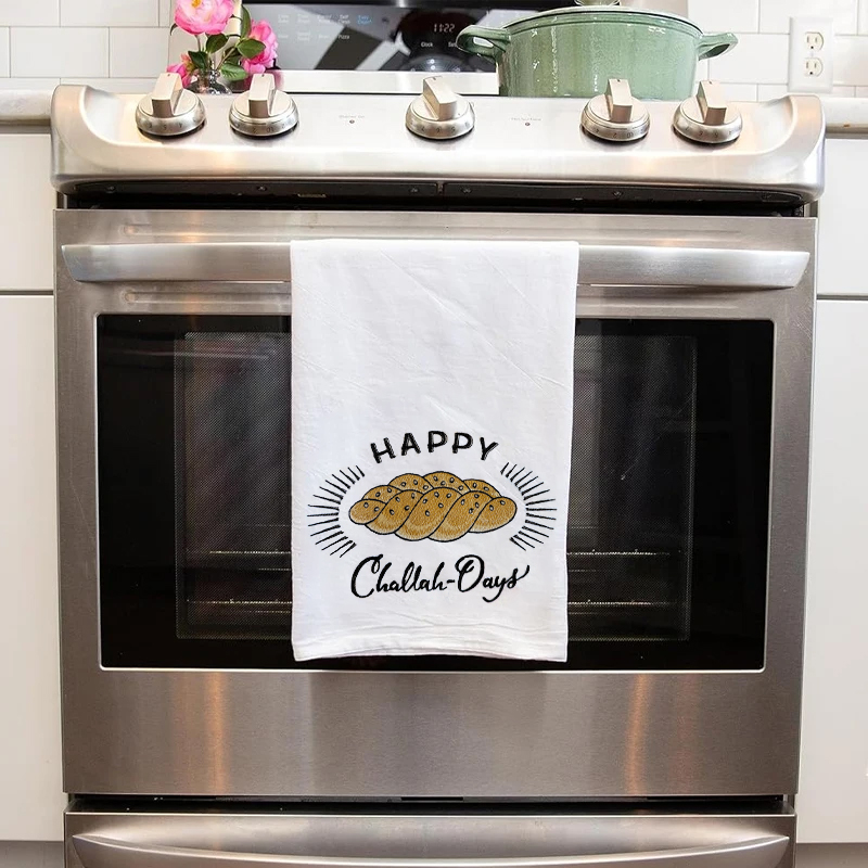 Happy Challah Days Hanukkah Ki - Home Textiles Towel 评论和价格