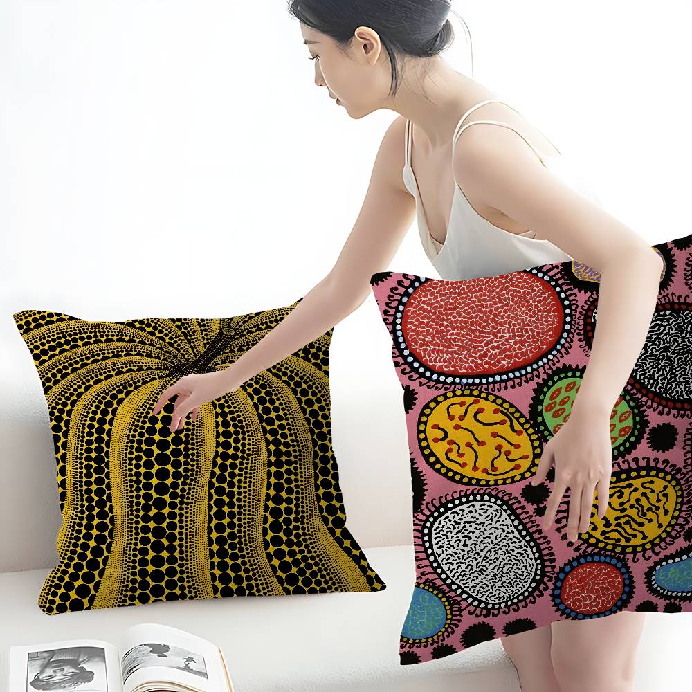 k-Kusama y-Yayoi Art Pillow Co - Home Art Textiles 评论和价格