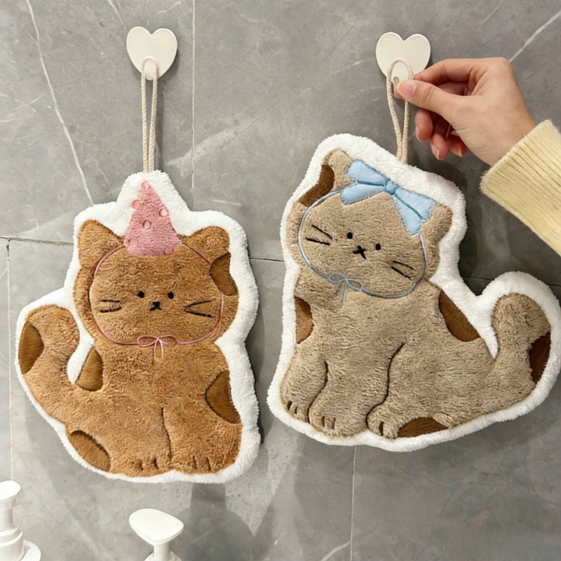 Creativity Cute Cat Shaped Han - Home Textiles Towel 评论和价格