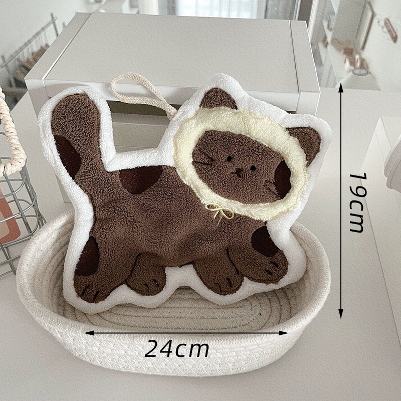 Creativity Cute Cat Shaped Han - Home Textiles Towel 评论和价格