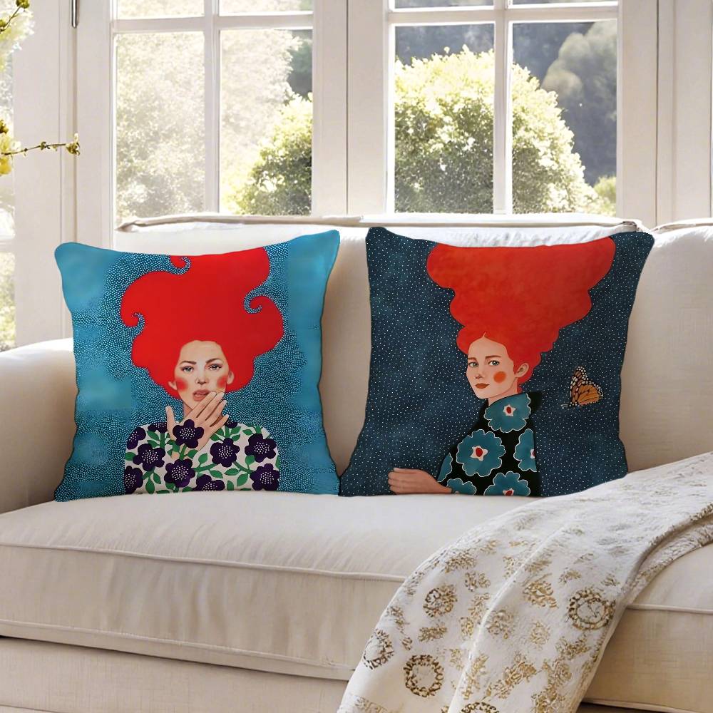 H-Hulya O-Ozdemir ART Pillow C - Home Art Textiles 评论和价格