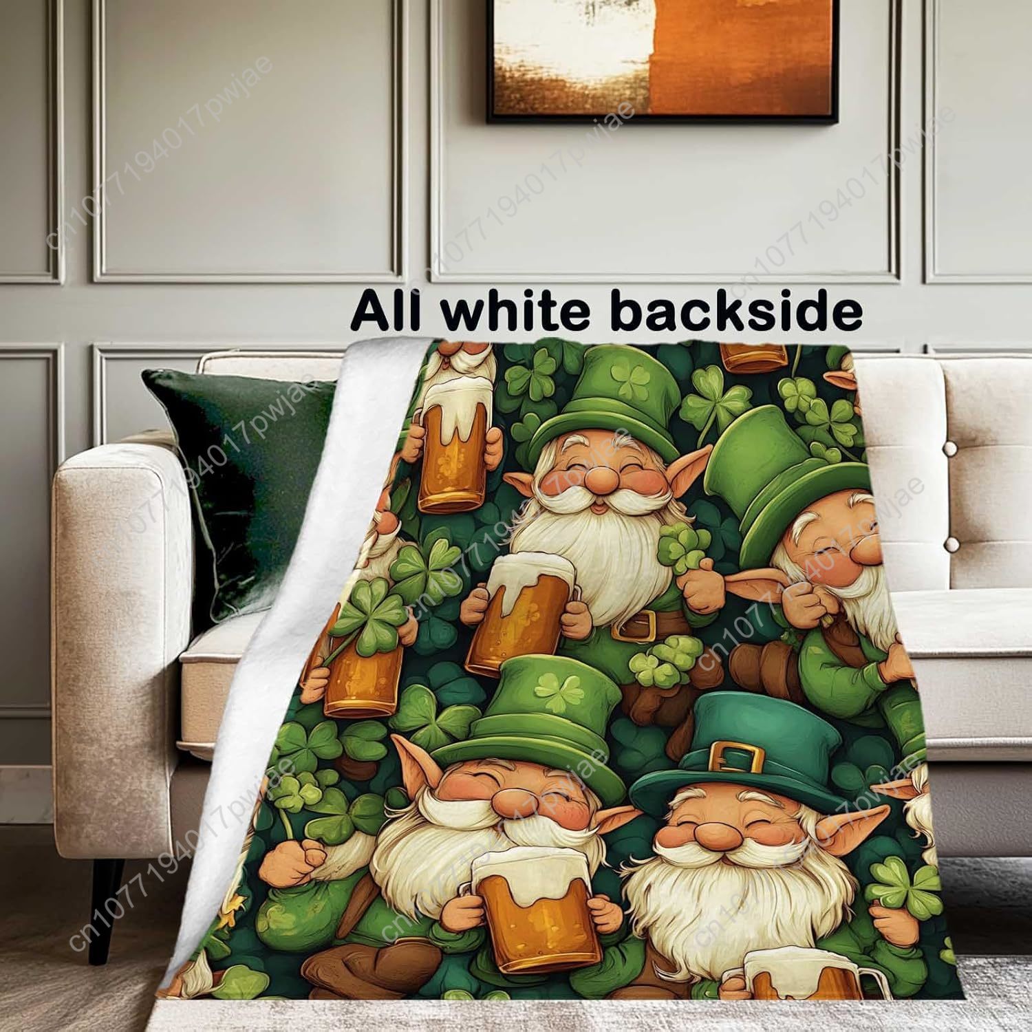 St. Patrick’s Day Gnome Throw  - Home Textiles Towel 评论和价格