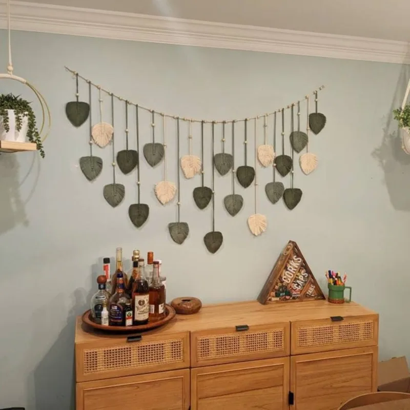 1 Pc Green Leaves Garland, Mac - Home Art Textiles 评论和价格