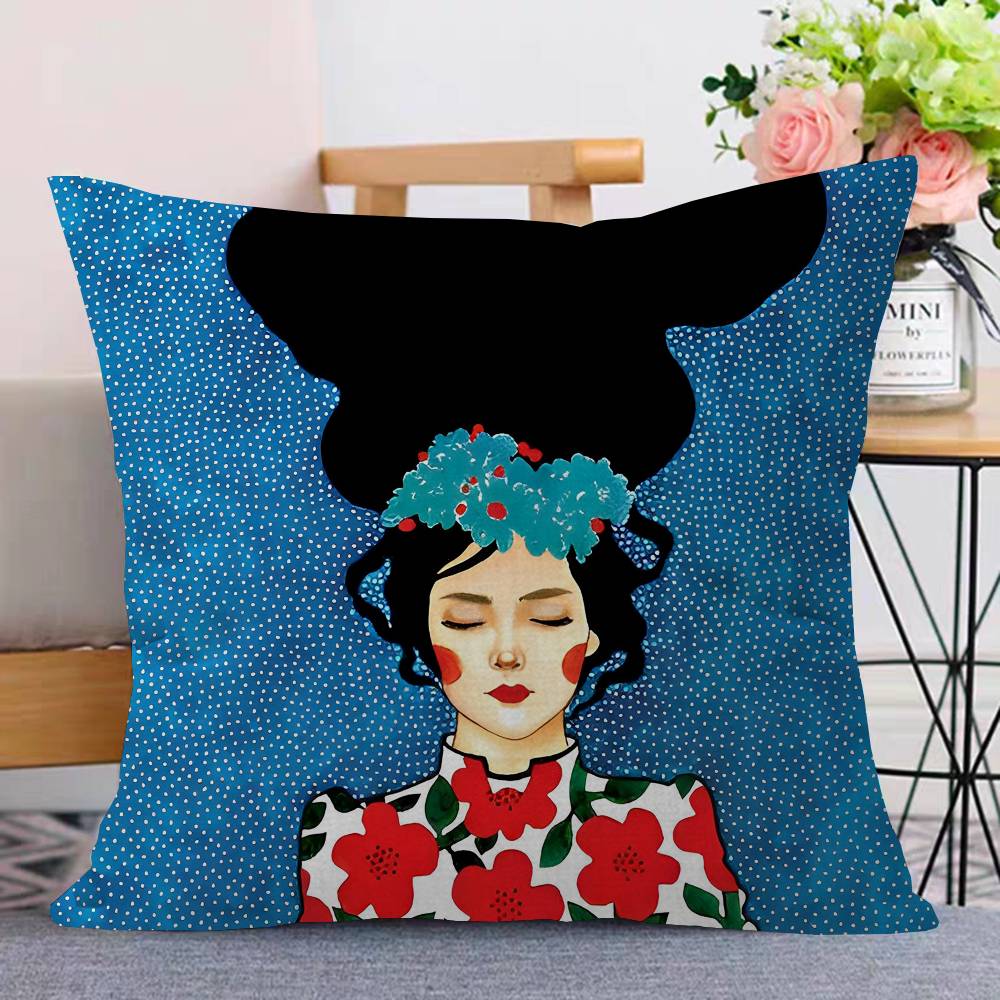 Abstract Flowers Girl fair Luc - Home Textiles Fair 评论和价格