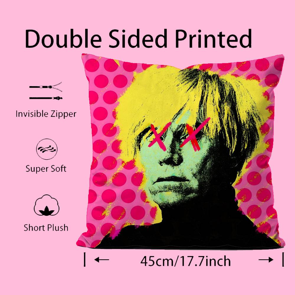 A-Andy W-Warhol Art Pillow Cas - Home Art Textiles 评论和价格