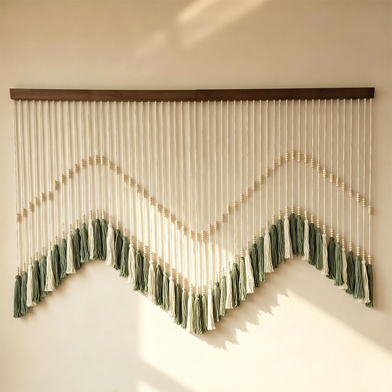 Bohemian Handmade Cotton Rope  - Home Art Textiles 评论和价格